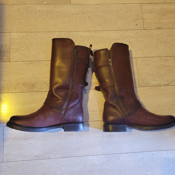 Frye Veronica Shearling Boot - Brown- Women's 8.5 - Picture 9 of 13